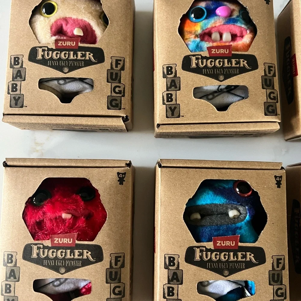 Fuggler Baby Series 3 COMPLETE SET Monster Plush Toy Set of 9 NIB - Picture 4 of 8